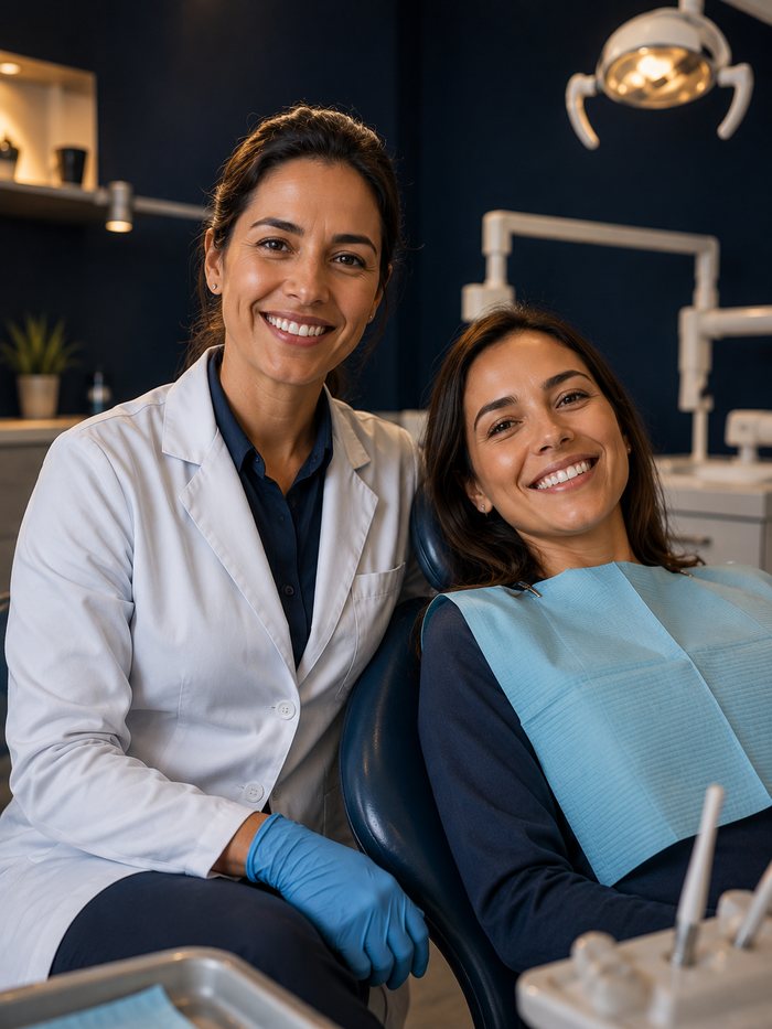 Dentista confiante — reabilitação reforçada e resistente à fratura